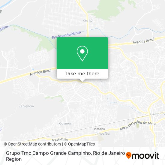 Grupo Tmc Campo Grande Campinho map
