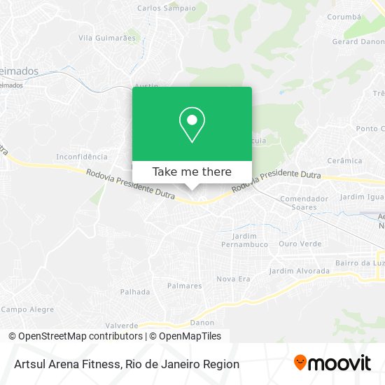 Mapa Artsul Arena Fitness