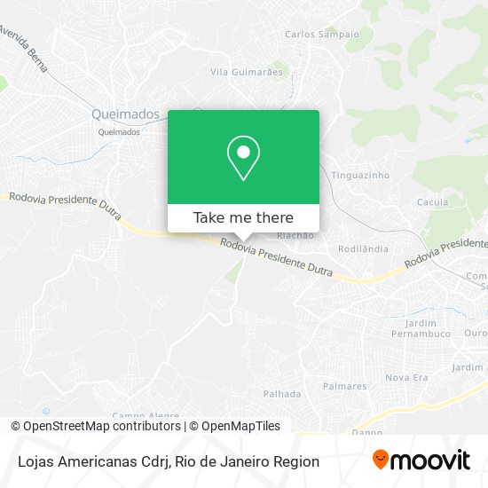 Lojas Americanas Cdrj map