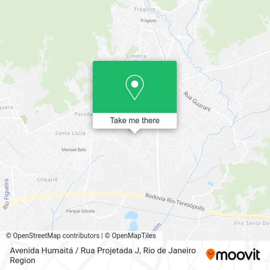 Avenida Humaitá / Rua Projetada J map