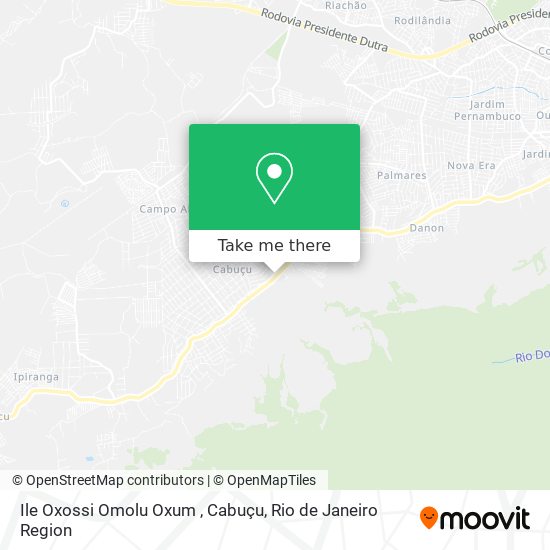 Ile Oxossi Omolu Oxum , Cabuçu map