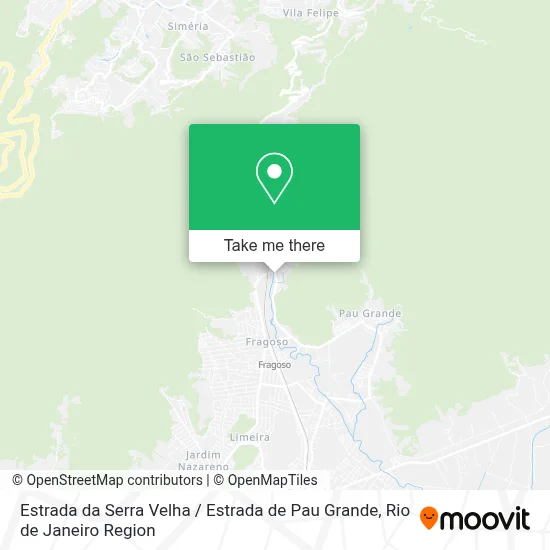 Estrada da Serra Velha / Estrada de Pau Grande map