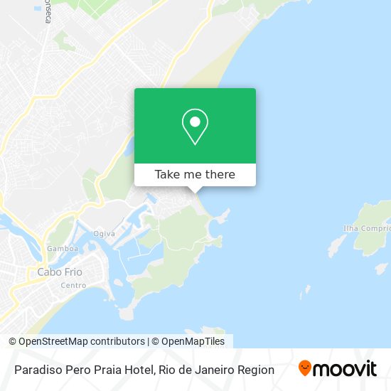 Paradiso Pero Praia Hotel map