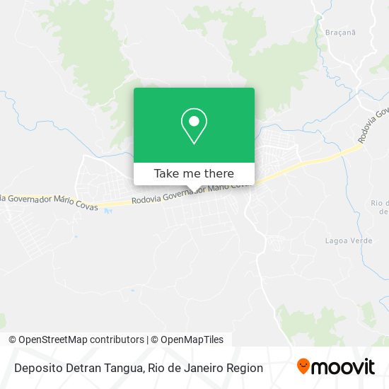 Deposito Detran Tangua map