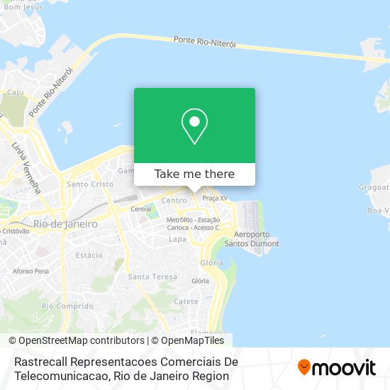 Mapa Rastrecall Representacoes Comerciais De Telecomunicacao