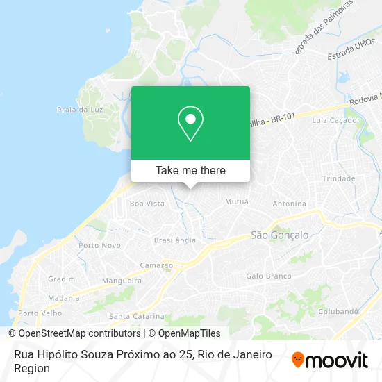 Rua Hipólito Souza Próximo ao 25 map