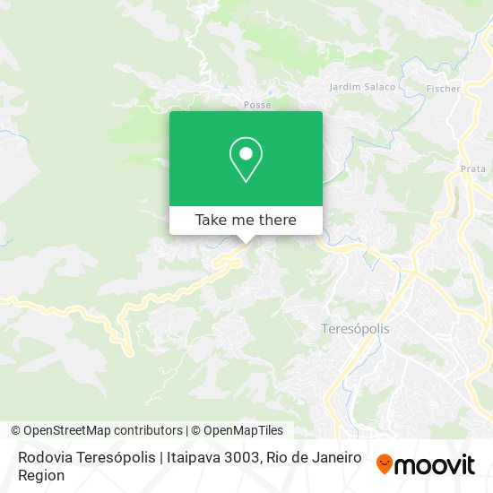 Mapa Rodovia Teresópolis | Itaipava 3003