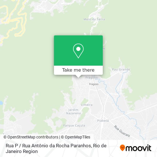 Rua P / Rua Antônio da Rocha Paranhos map