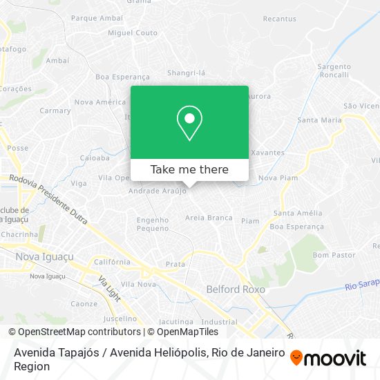 Avenida Tapajós / Avenida Heliópolis map