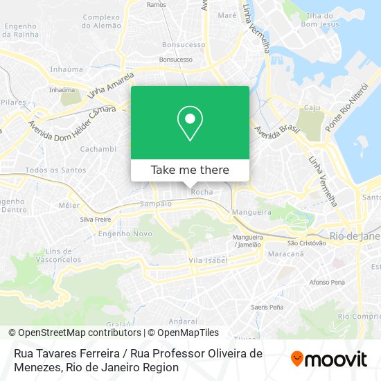 Rua Tavares Ferreira / Rua Professor Oliveira de Menezes map