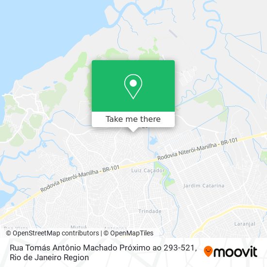 Mapa Rua Tomás Antônio Machado Próximo ao 293-521