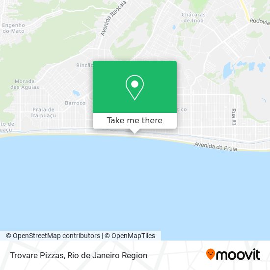 Trovare Pizzas map