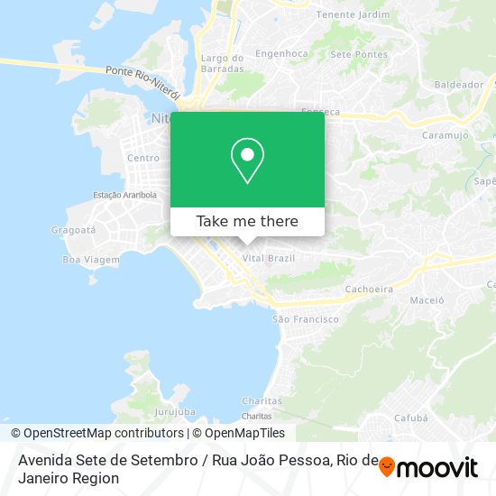 Mapa Avenida Sete de Setembro / Rua João Pessoa
