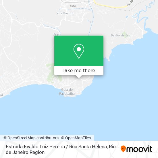 Estrada Evaldo Luiz Pereira / Rua Santa Helena map