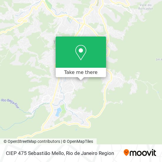 CIEP 475 Sebastião Mello map