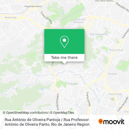 Rua Antônio de Oliveira Pantoja / Rua Professor Antônio de Oliveira Panto map