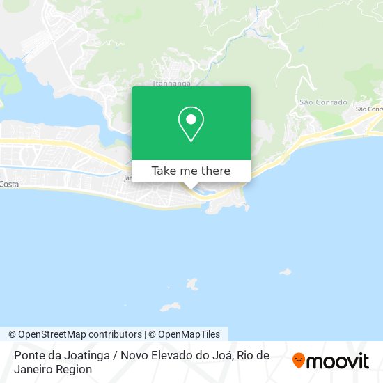 Ponte da Joatinga / Novo Elevado do Joá map