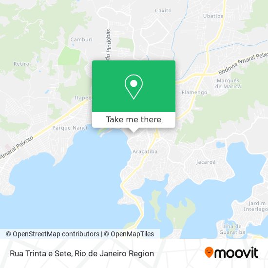 Mapa Rua Trinta e Sete