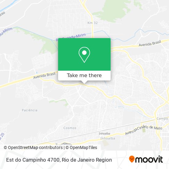Est do Campinho 4700 map