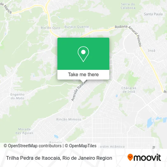 Trilha Pedra de Itaocaia map