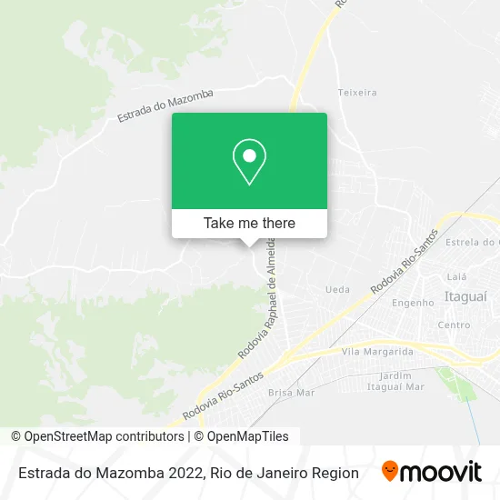 Estrada do Mazomba 2022 map