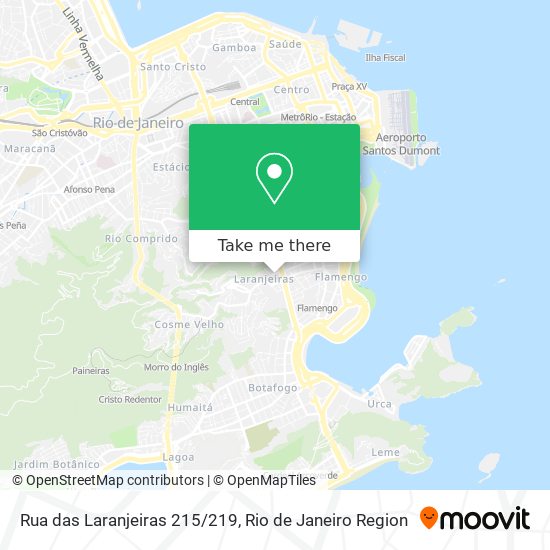 Mapa Rua das Laranjeiras 215/219