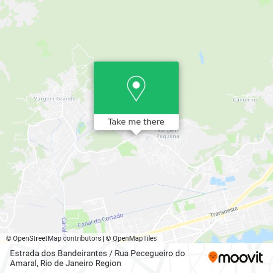 Estrada dos Bandeirantes / Rua Pecegueiro do Amaral map