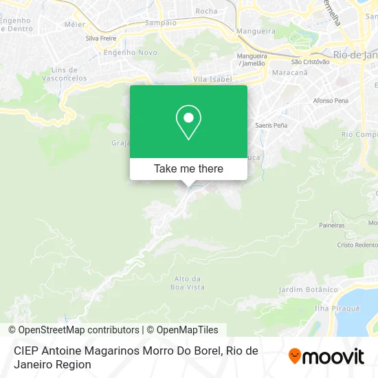 CIEP Antoine Magarinos Morro Do Borel map