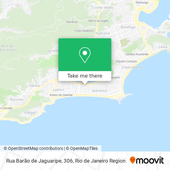 Mapa Rua Barão de Jaguaripe, 306