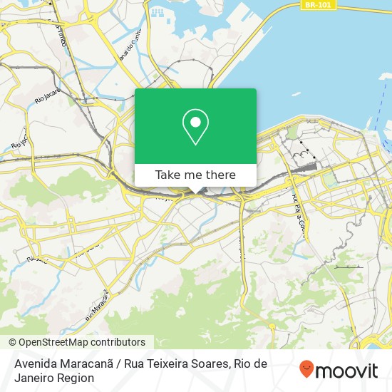 Mapa Avenida Maracanã / Rua Teixeira Soares