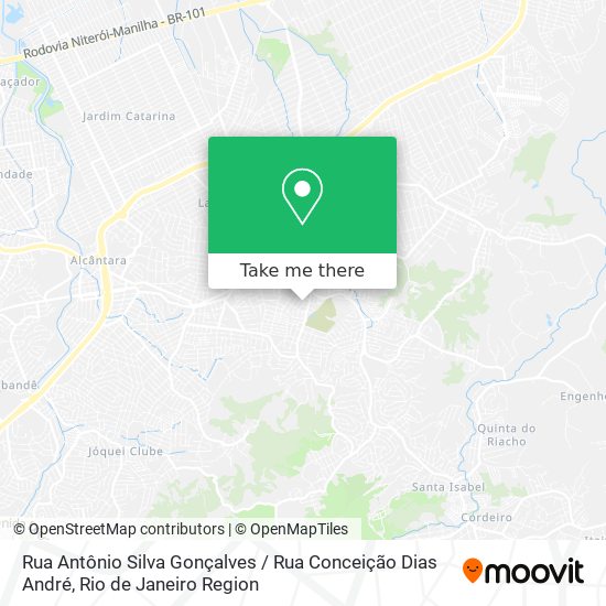 Mapa Rua Antônio Silva Gonçalves / Rua Conceição Dias André