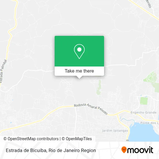 Estrada de Bicuíba map