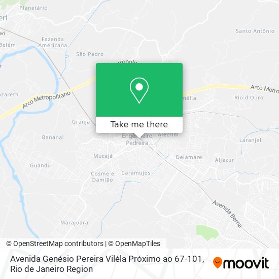 Avenida Genésio Pereira Viléla Próximo ao 67-101 map