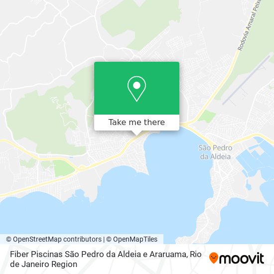 Mapa Fiber Piscinas São Pedro da Aldeia e Araruama