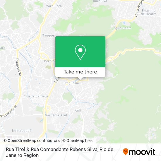 Rua Tirol & Rua Comandante Rubens Silva map