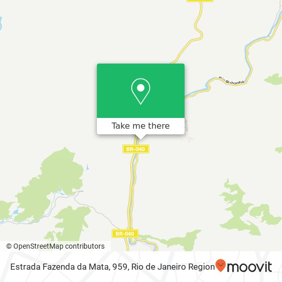 Estrada Fazenda da Mata, 959 map