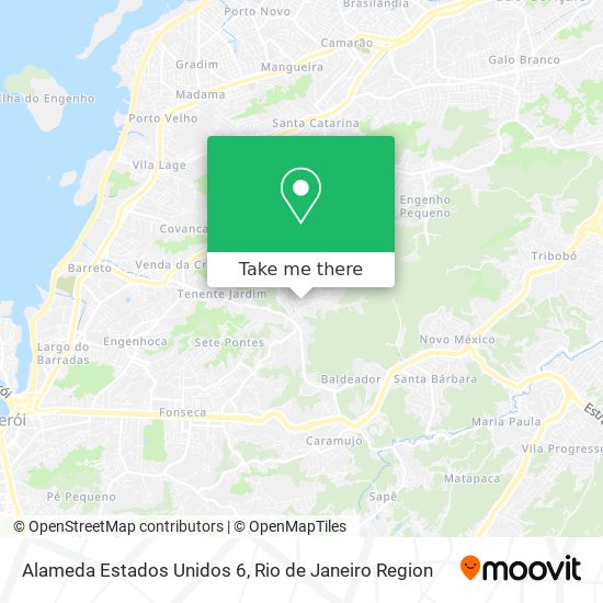 Alameda Estados Unidos 6 map