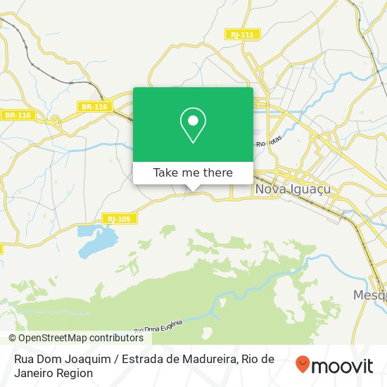 Mapa Rua Dom Joaquim / Estrada de Madureira