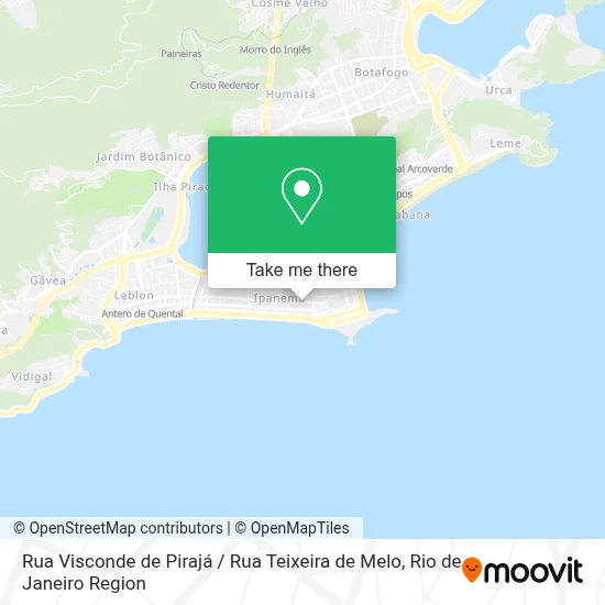 Rua Visconde de Pirajá / Rua Teixeira de Melo map