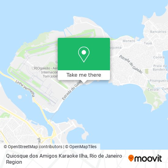Mapa Quiosque dos Amigos Karaoke Ilha
