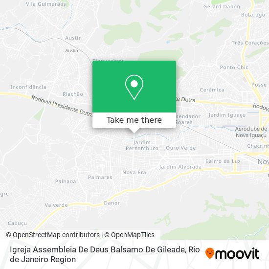 Mapa Igreja Assembleia De Deus Balsamo De Gileade