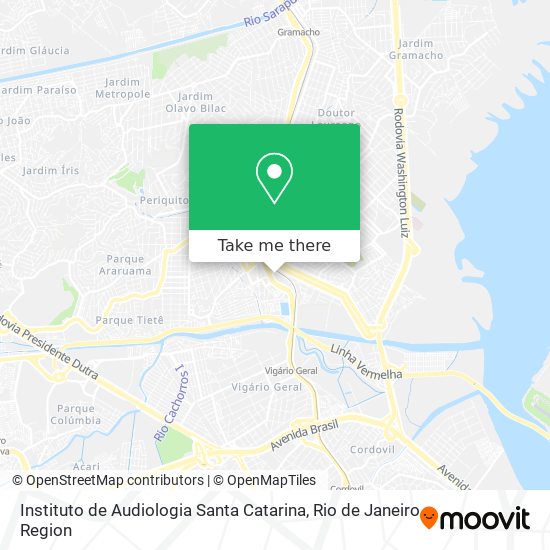 Mapa Instituto de Audiologia Santa Catarina