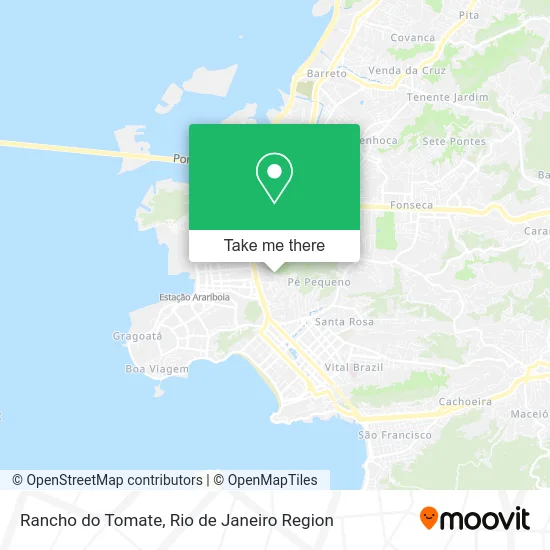 Rancho do Tomate map
