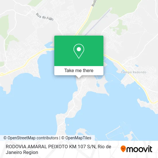 RODOVIA AMARAL PEIXOTO KM 107 S / N map
