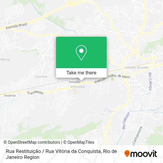 Rua Restituição / Rua Vitória da Conquista map