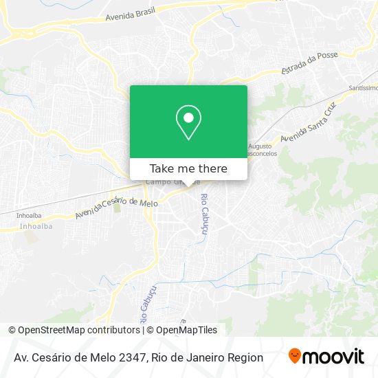 Mapa Av. Cesário de Melo 2347