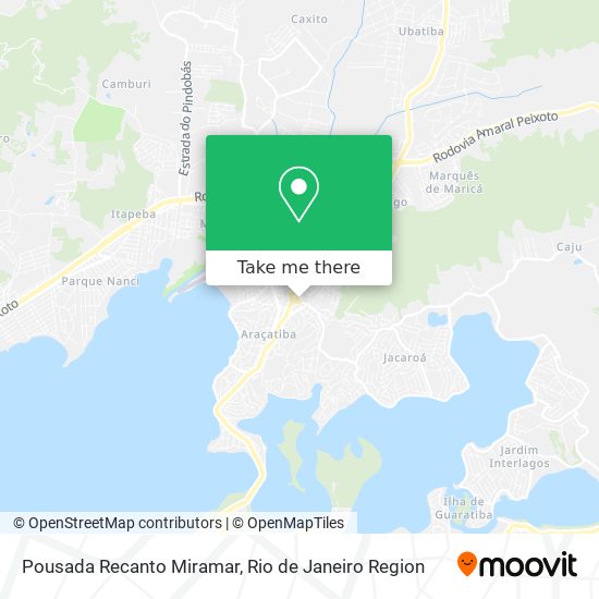 Pousada Recanto Miramar map