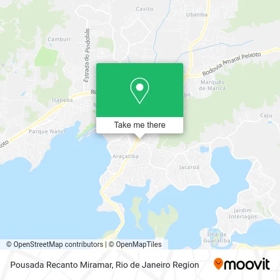 Pousada Recanto Miramar map