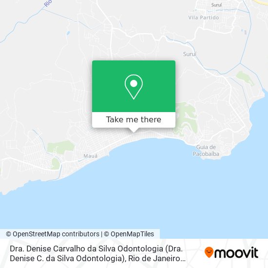 Mapa Dra. Denise Carvalho da Silva Odontologia