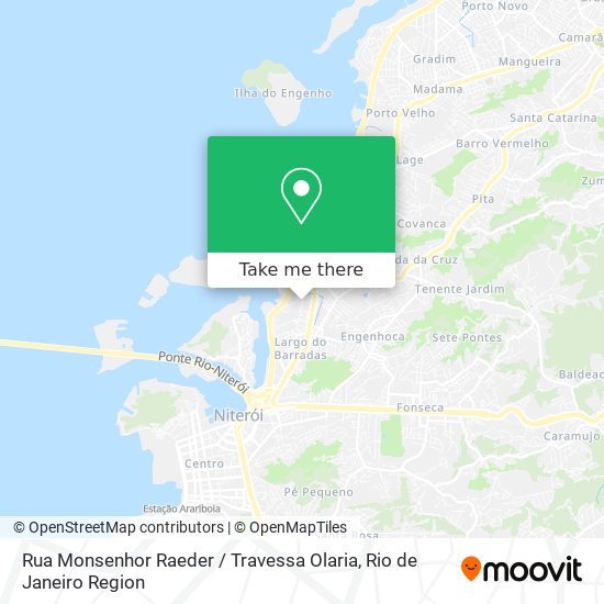 Mapa Rua Monsenhor Raeder / Travessa Olaria